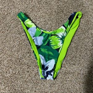 Aerie Cheekie High Rose Bikini Bottom - size medium